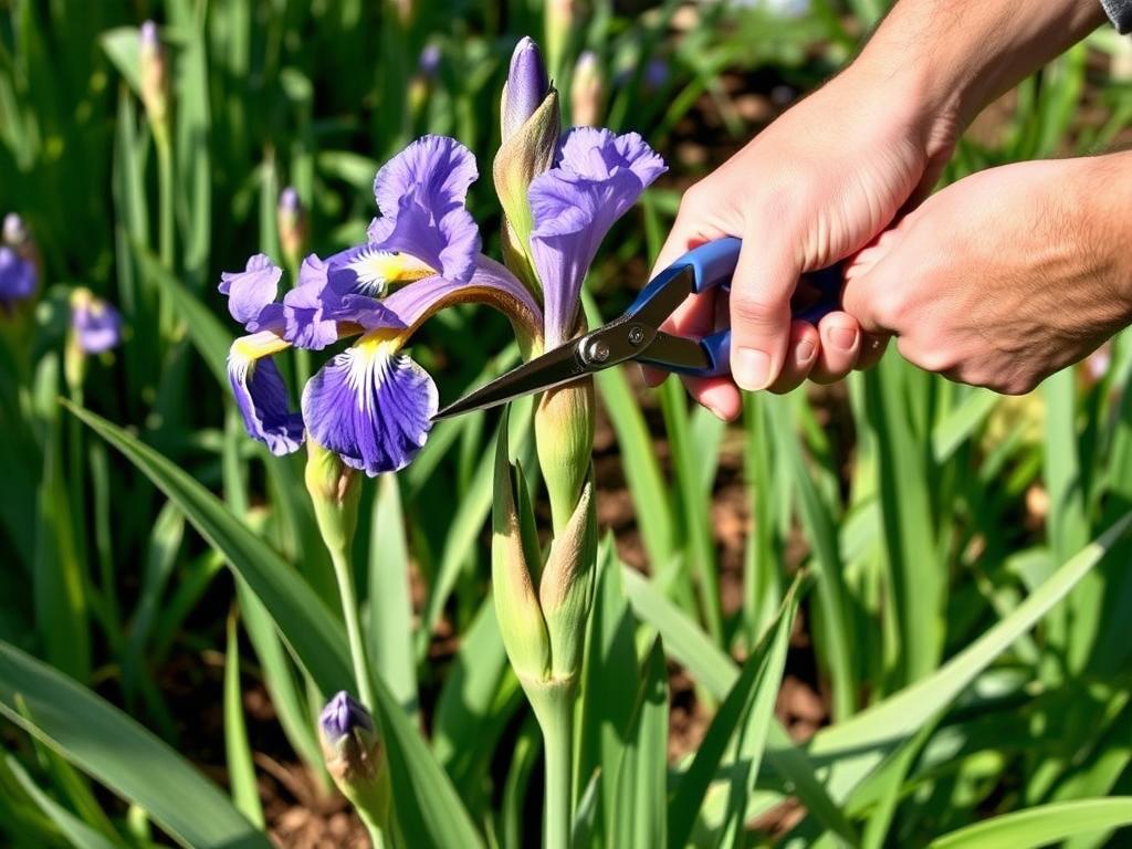 Cięcie irysów syberyjskich po przekwitnięciu - prawidłowa technika Cięcie irysów syberyjskich po przekwitnięciu - prawidłowa technika