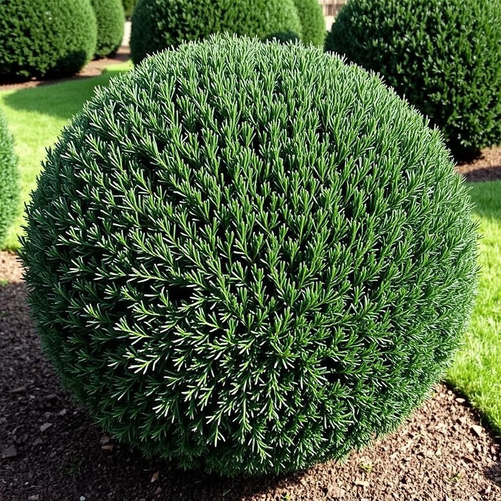 Cis formowany w kulę - topiary co to