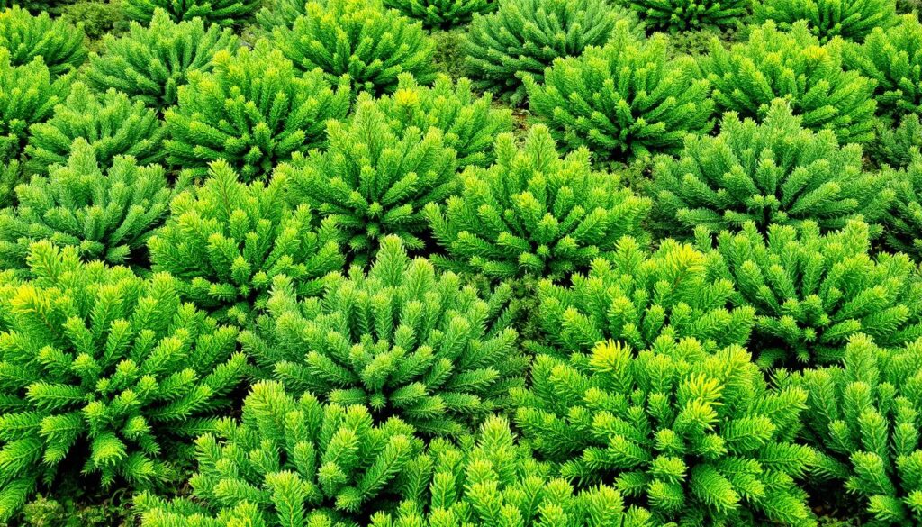 Iglaki okrywowe tworzące zielony dywan w ogrodzie