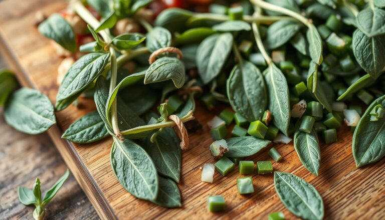 Liście szałwii omszonej używane w kuchni jako przyprawa