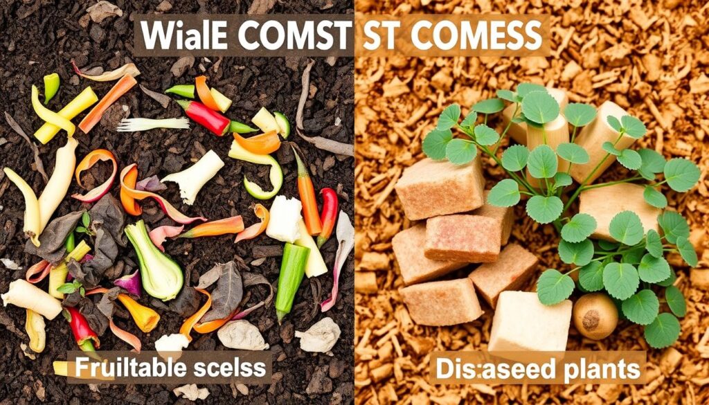 Materiały nadające się i nienadające się do kompostowania w domu