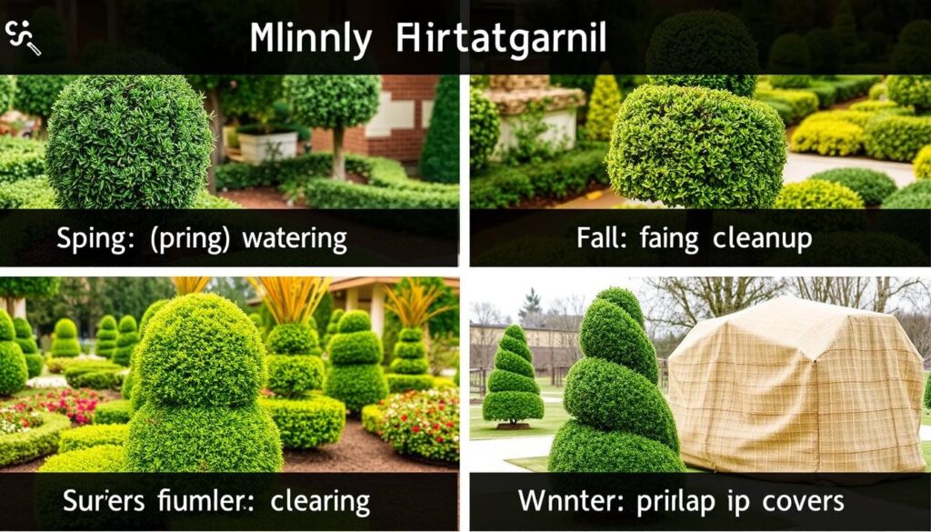 Pielęgnacja topiarów w różnych porach roku - topiary co to