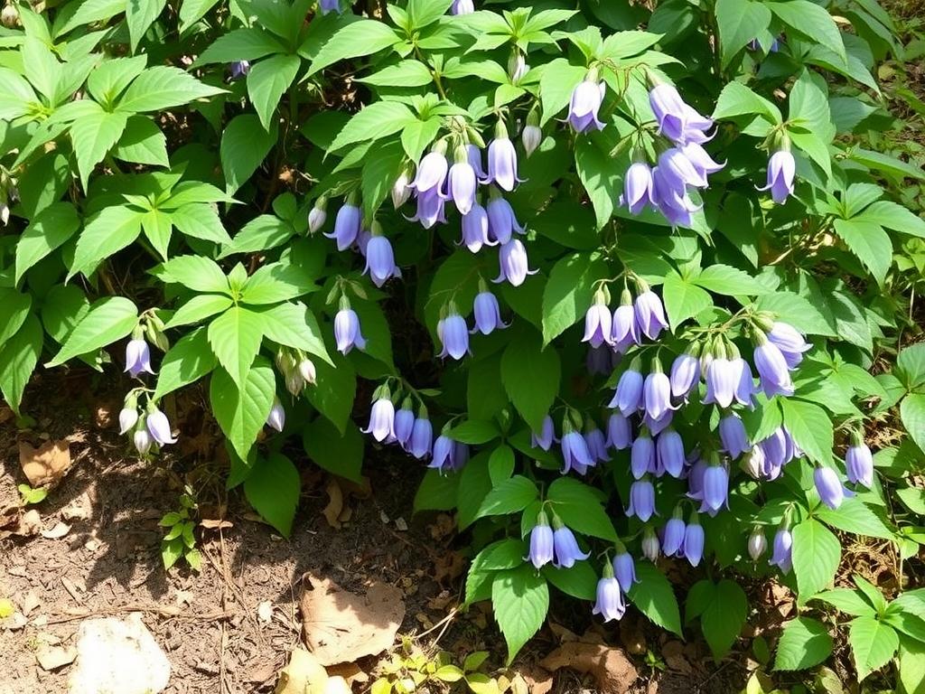 Powojnik alpejski jako roślina pnąca na skarpie