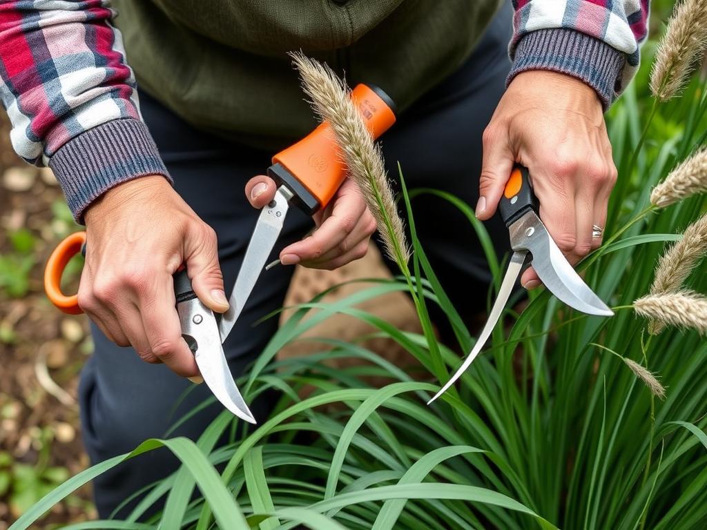Prawidłowa technika cięcia traw ozdobnych z użyciem różnych narzędzi Prawidłowa technika cięcia traw ozdobnych z użyciem różnych narzędzi