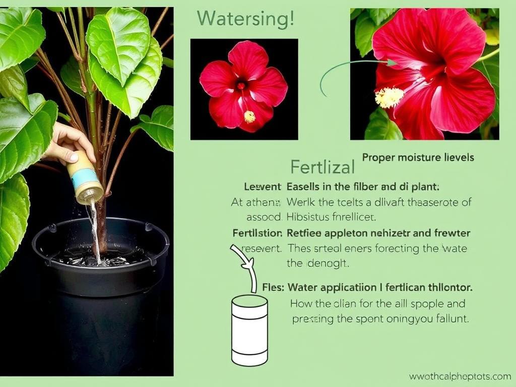 Prawidłowe podlewanie i nawożenie hibiskusa bagiennego