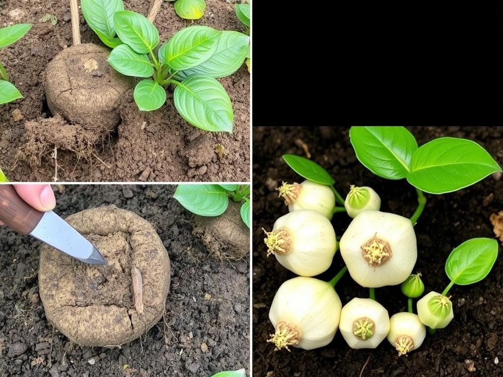 Rozmnażanie hibiskusa bagiennego przez podział kęp