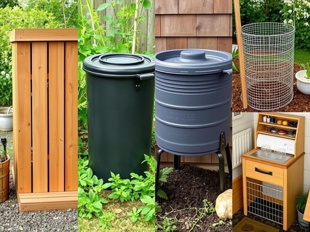 Różne rodzaje kompostowników do zastosowania w domu i ogrodzie