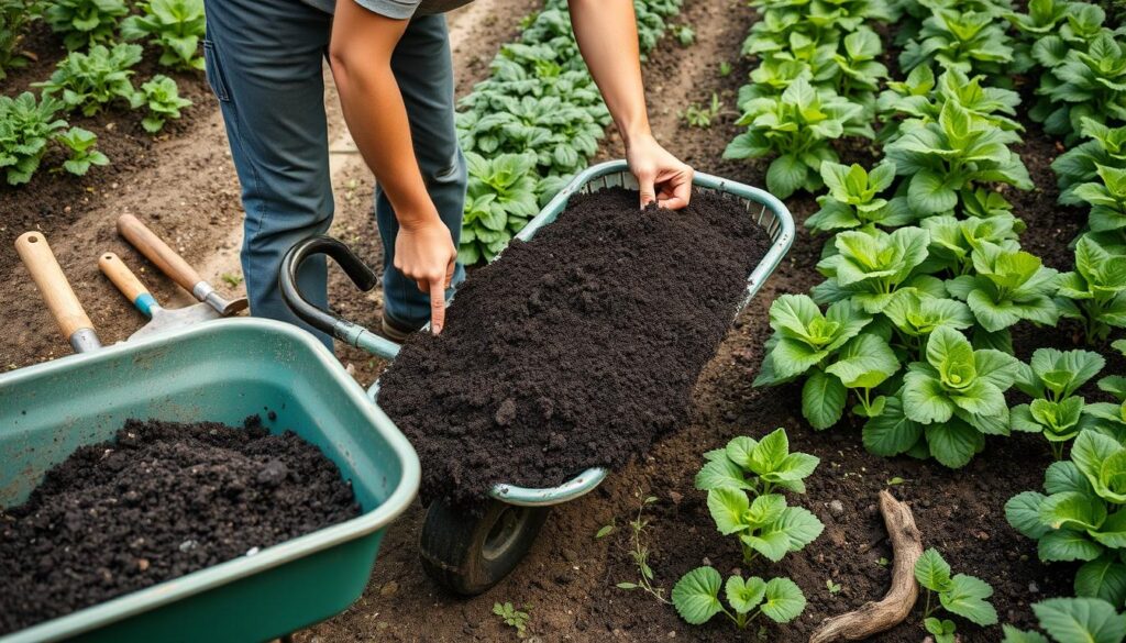 Stosowanie gotowego kompostu na grządkach w ogrodzie