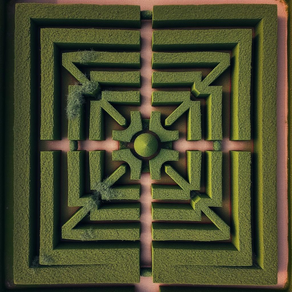 Topiary w formie labiryntu - topiary co to