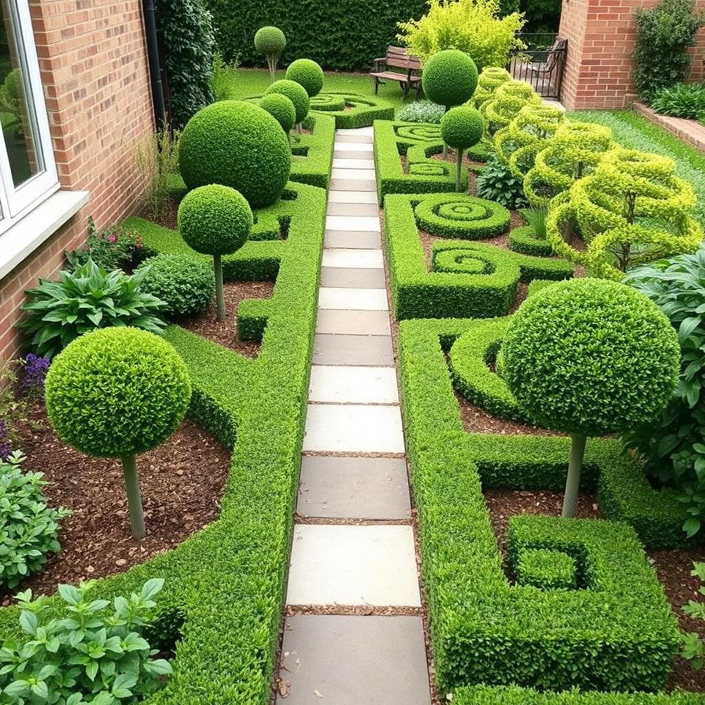 Topiary w małym przydomowym ogrodzie - topiary co to