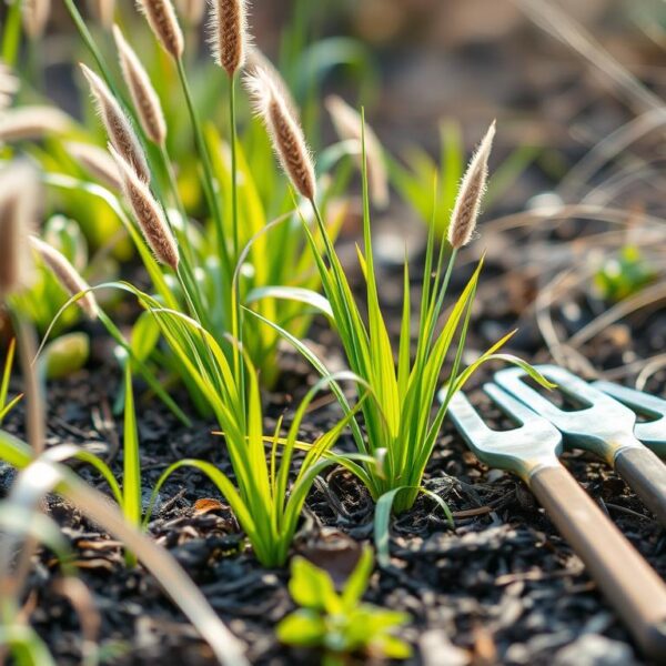 Trawy ozdobne w ogrodzie wiosną, idealne do przesadzania kiedy przesadzać trawę ozdobną