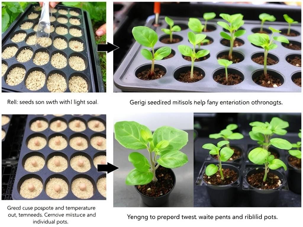 Wysiew nasion hibiskusa bagiennego i pielęgnacja siewek