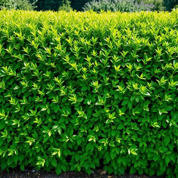 Żywopłot z grabu w ogrodzie - gęsty, zielony szpaler